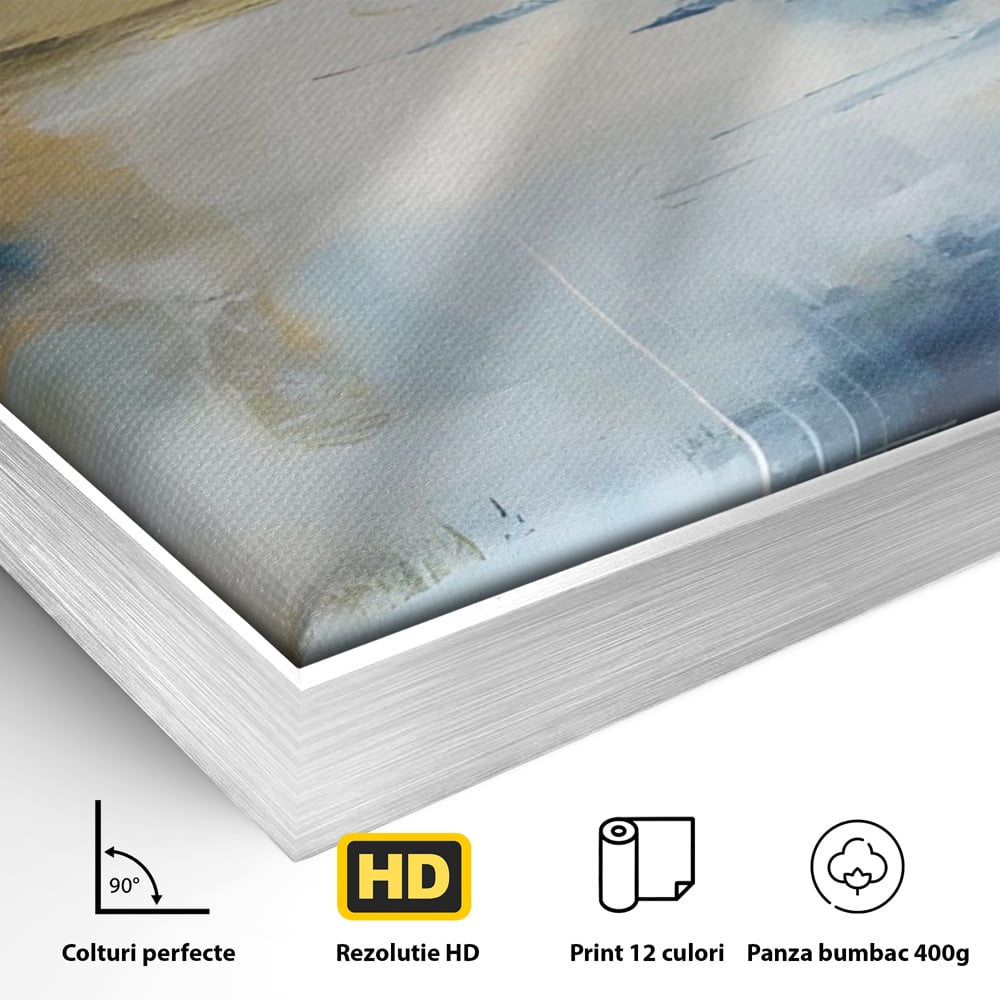 Tablou Canvas Premium LuxCanva® A1641, Rasarit Abstract , Room, Decorativ, Cer, Peisaj, Sentimente, Dormitor, Culori Vibrante
