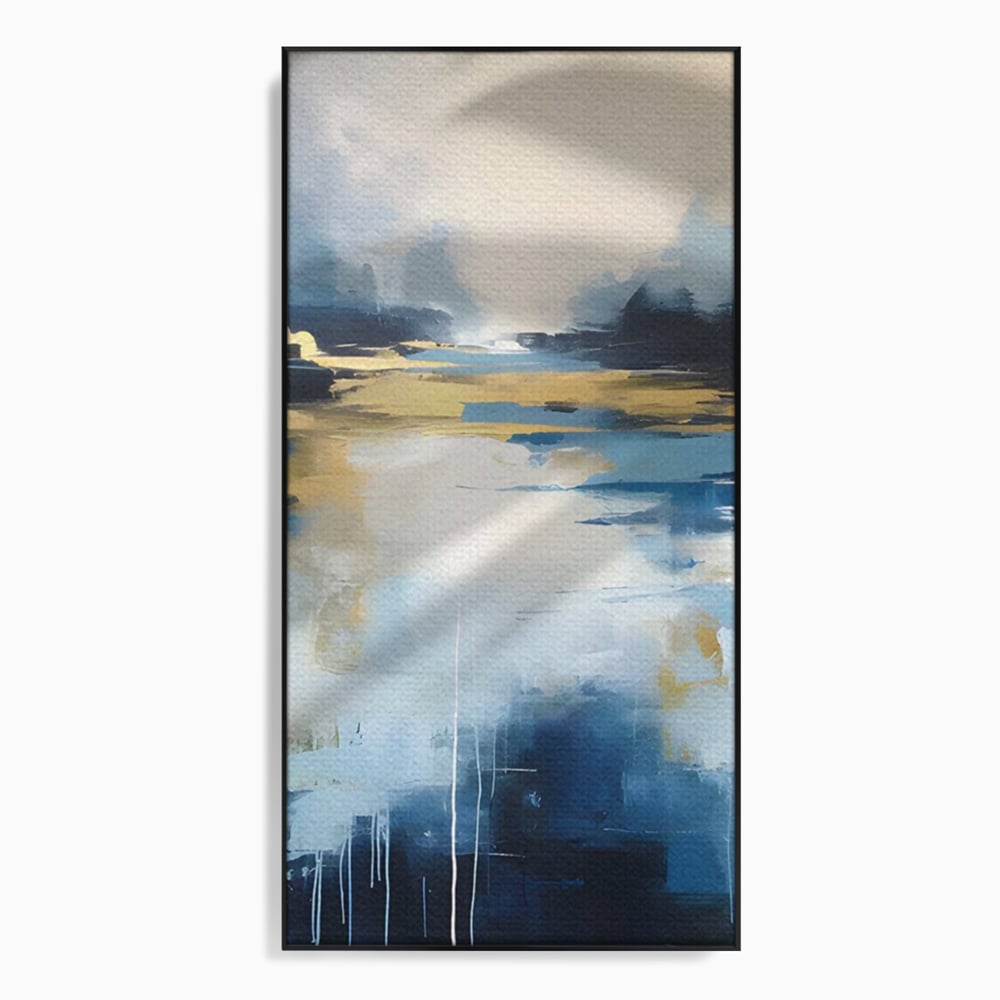 Tablou Canvas Premium LuxCanva® A1641, Rasarit Abstract , Room, Decorativ, Cer, Peisaj, Sentimente, Dormitor, Culori Vibrante