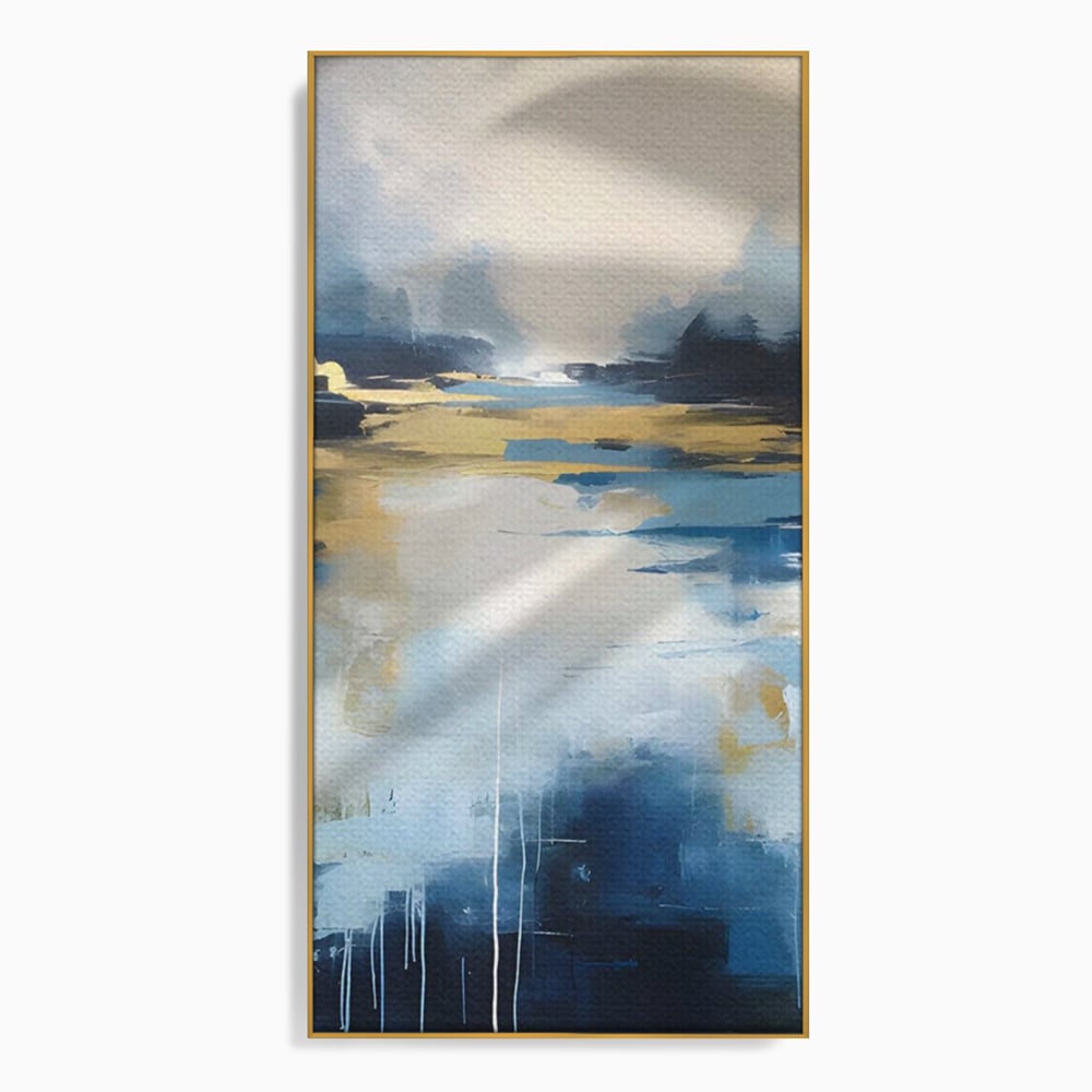Tablou Canvas Premium LuxCanva® A1641, Rasarit Abstract , Room, Decorativ, Cer, Peisaj, Sentimente, Dormitor, Culori Vibrante