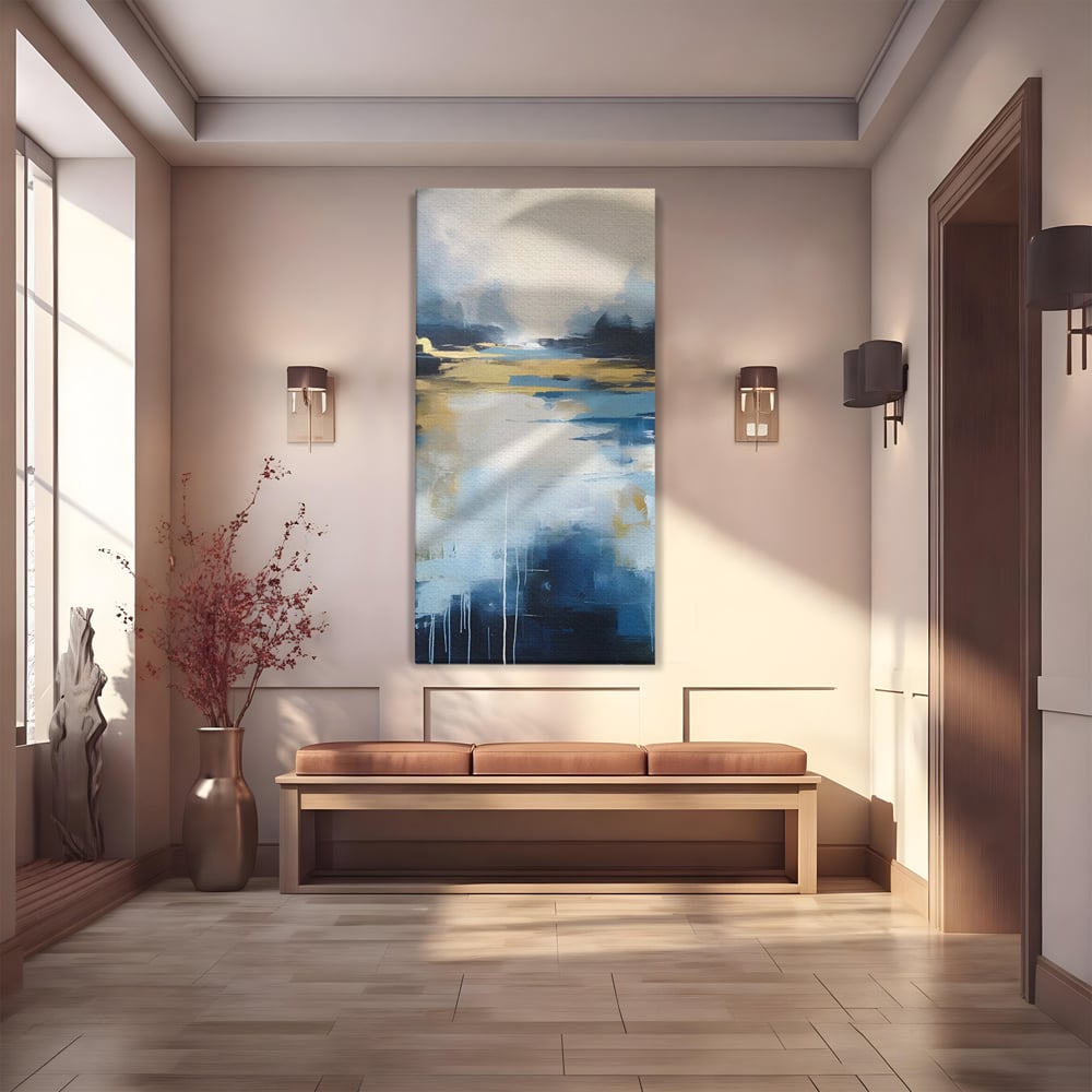 Tablou Canvas Premium LuxCanva® A1641, Rasarit Abstract , Room, Decorativ, Cer, Peisaj, Sentimente, Dormitor, Culori Vibrante