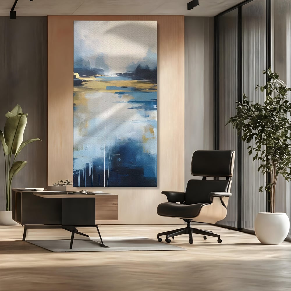 Tablou Canvas Premium LuxCanva® A1641, Rasarit Abstract , Room, Decorativ, Cer, Peisaj, Sentimente, Dormitor, Culori Vibrante