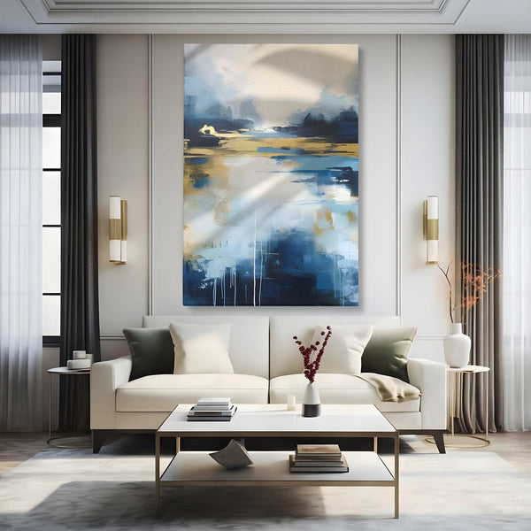 Tablou Canvas Premium LuxCanva® A1641, Rasarit Abstract , Room, Decorativ, Cer, Peisaj, Sentimente, Dormitor, Culori Vibrante