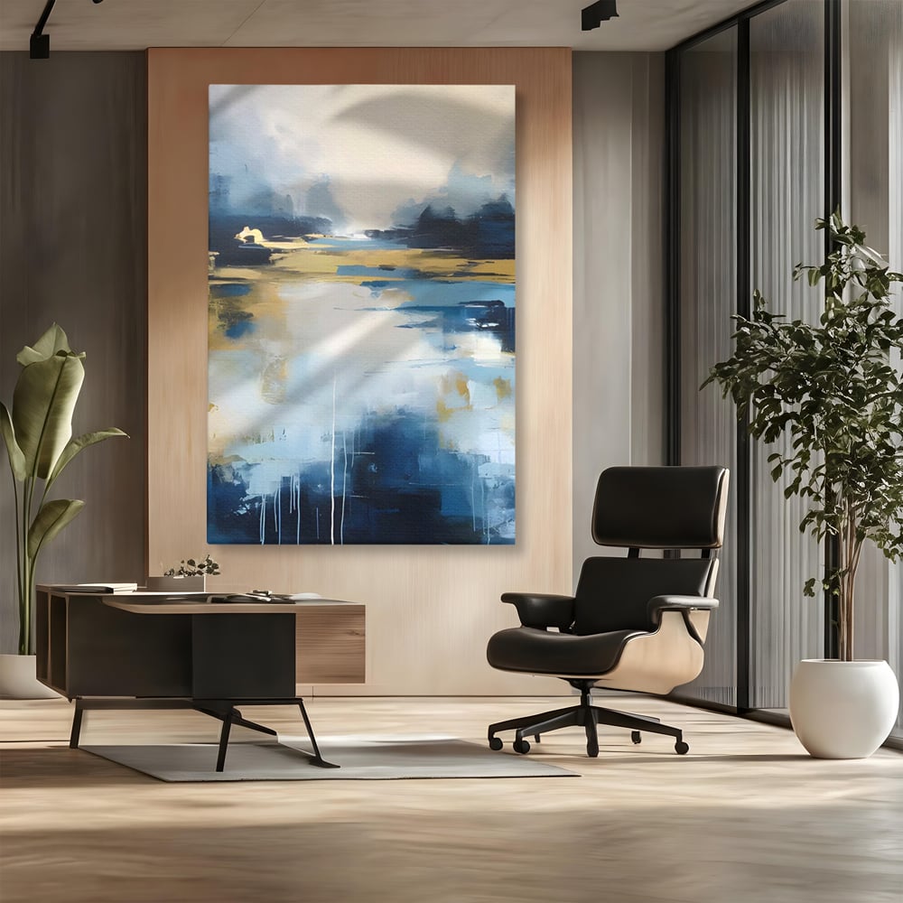 Tablou Canvas Premium LuxCanva® A1641, Rasarit Abstract , Room, Decorativ, Cer, Peisaj, Sentimente, Dormitor, Culori Vibrante