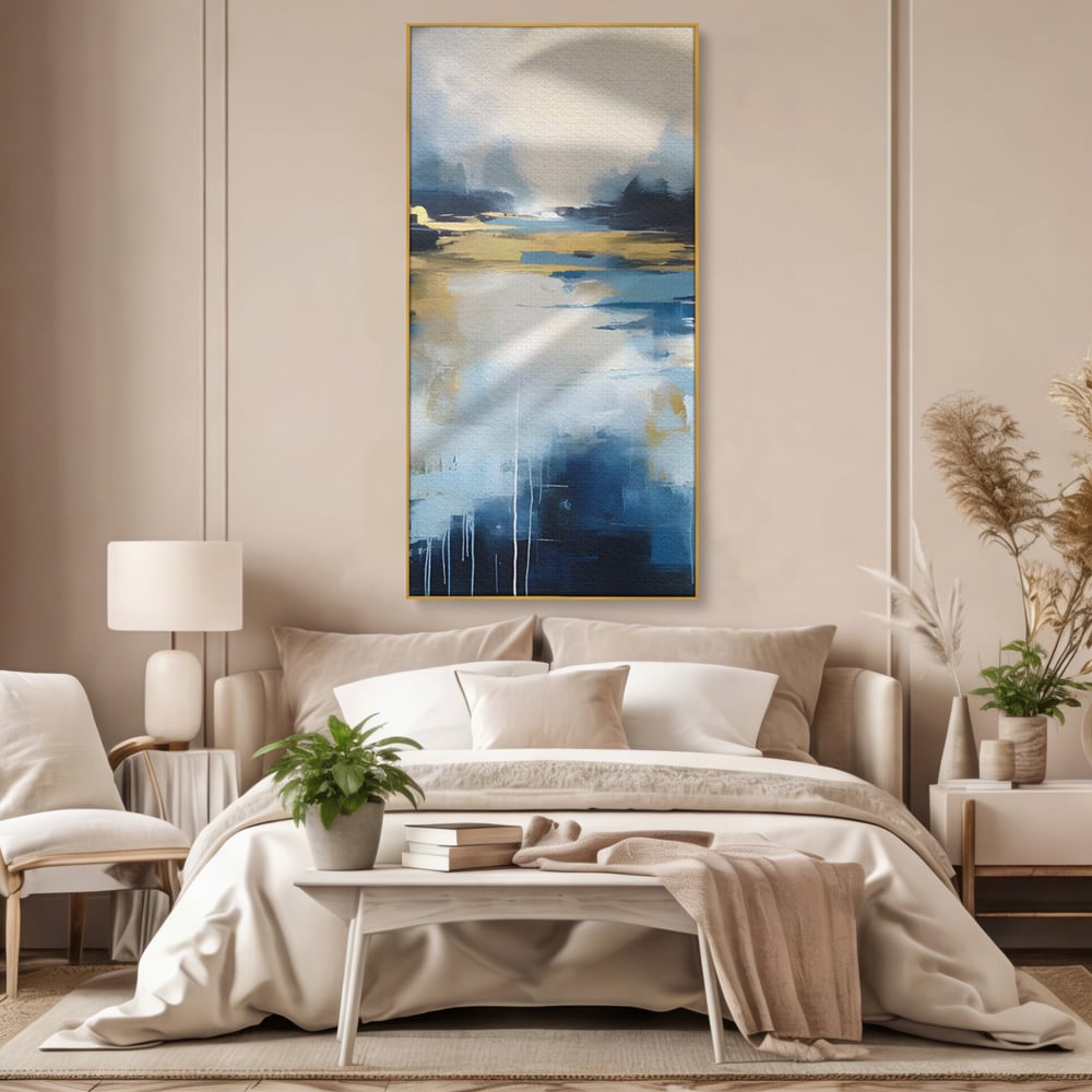Tablou Canvas Premium LuxCanva® A1641, Rasarit Abstract , Room, Decorativ, Cer, Peisaj, Sentimente, Dormitor, Culori Vibrante
