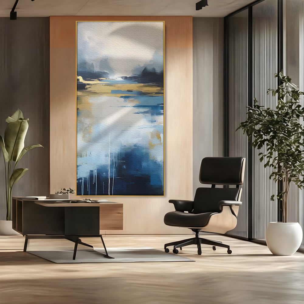 Tablou Canvas Premium LuxCanva® A1641, Rasarit Abstract , Room, Decorativ, Cer, Peisaj, Sentimente, Dormitor, Culori Vibrante