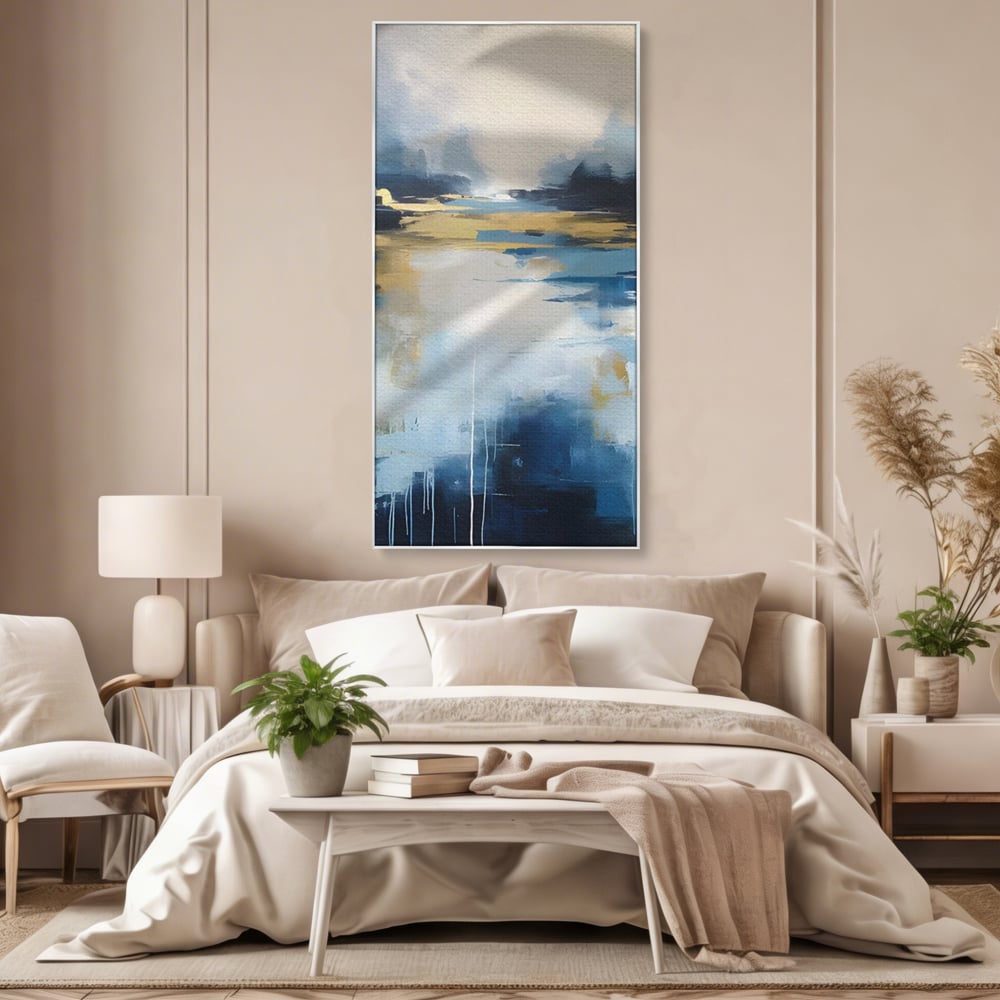 Tablou Canvas Premium LuxCanva® A1641, Rasarit Abstract , Room, Decorativ, Cer, Peisaj, Sentimente, Dormitor, Culori Vibrante