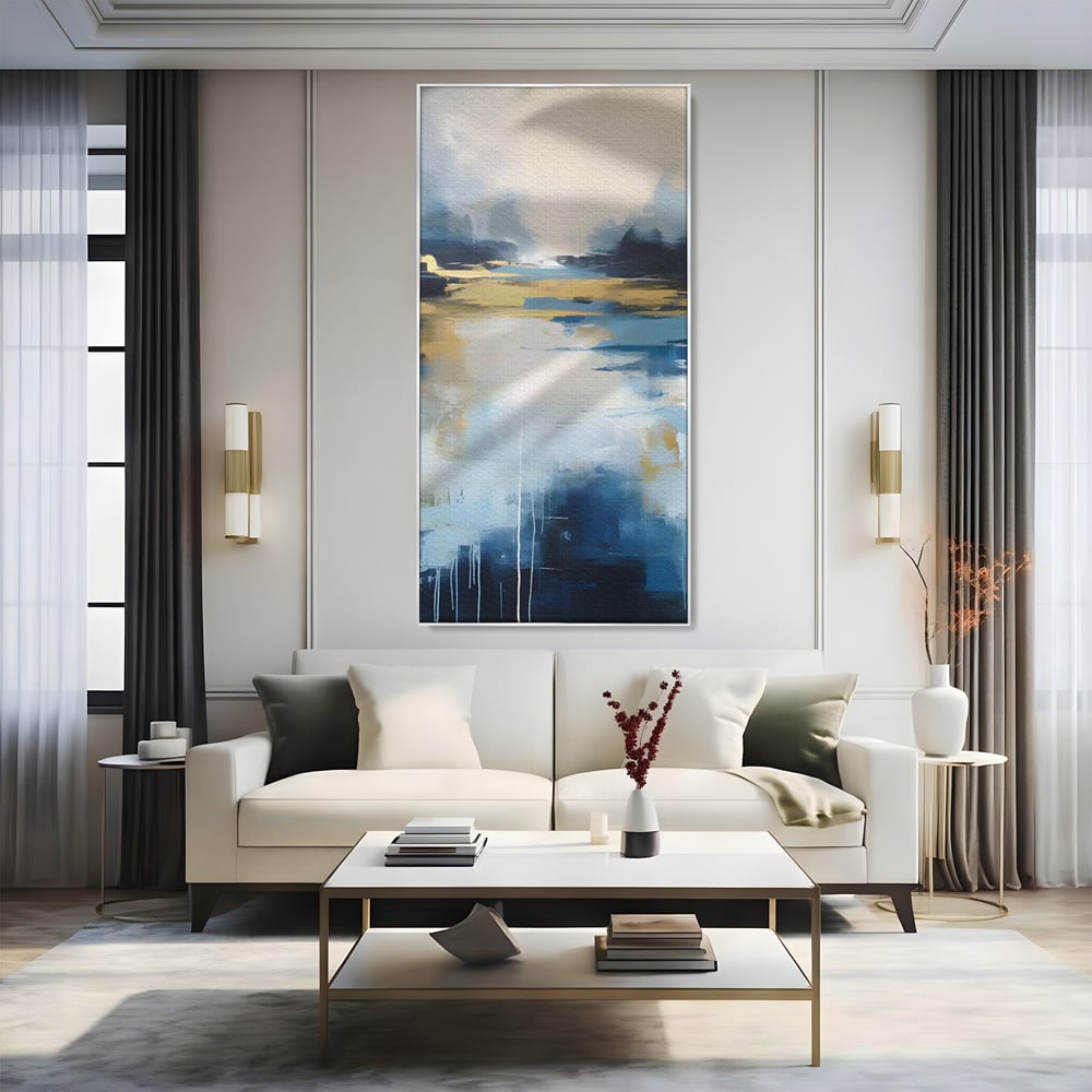 Tablou Canvas Premium LuxCanva® A1641, Rasarit Abstract , Room, Decorativ, Cer, Peisaj, Sentimente, Dormitor, Culori Vibrante
