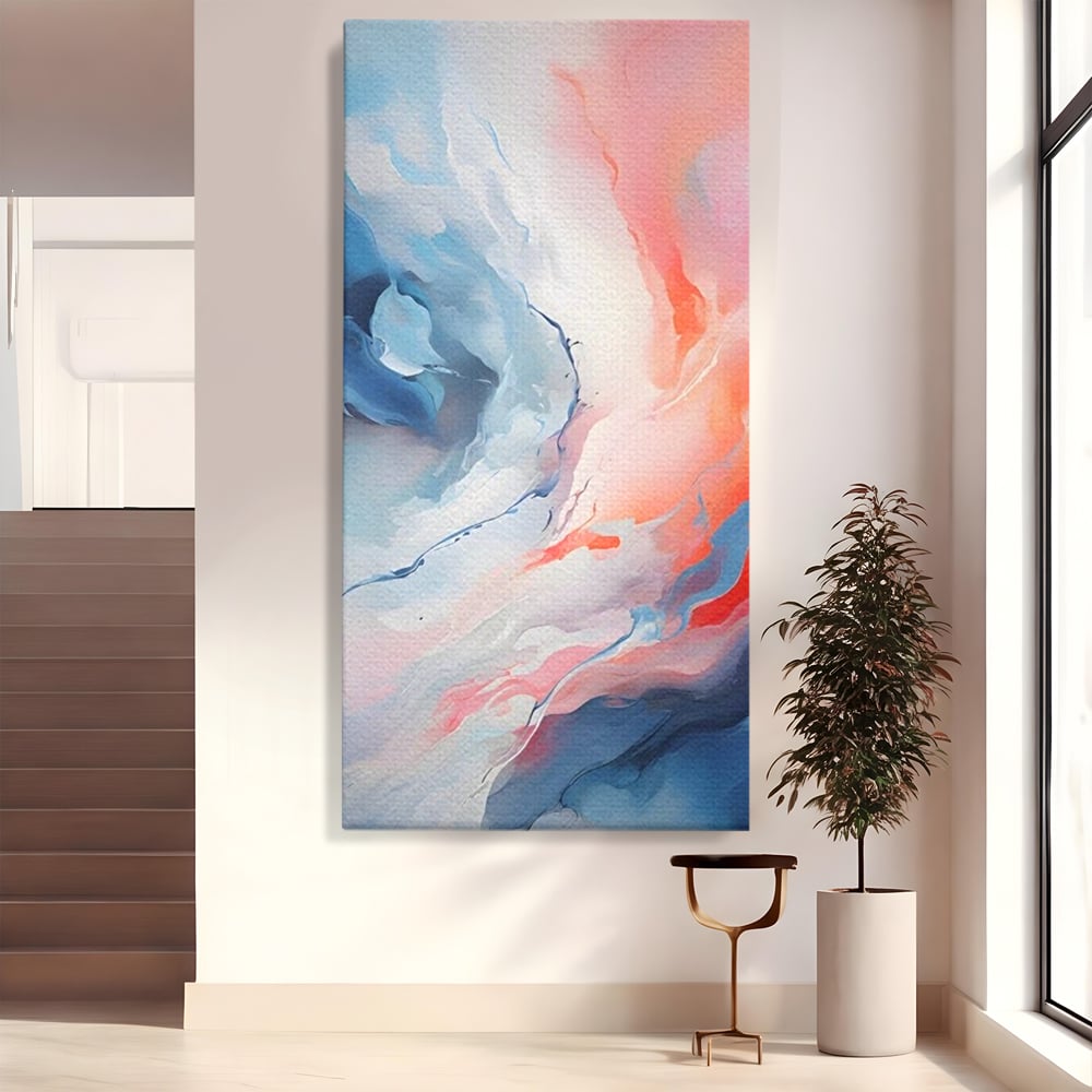 Tablou Canvas Premium LuxCanva® A1644, Pink Contrast , Dormitor, Decorativ, Landscape, Cromatic, Living, Culori Vibrante