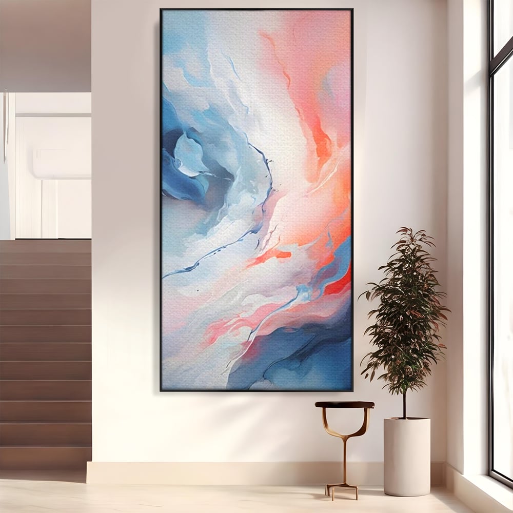 Tablou Canvas Premium LuxCanva® A1644, Pink Contrast , Dormitor, Decorativ, Landscape, Cromatic, Living, Culori Vibrante