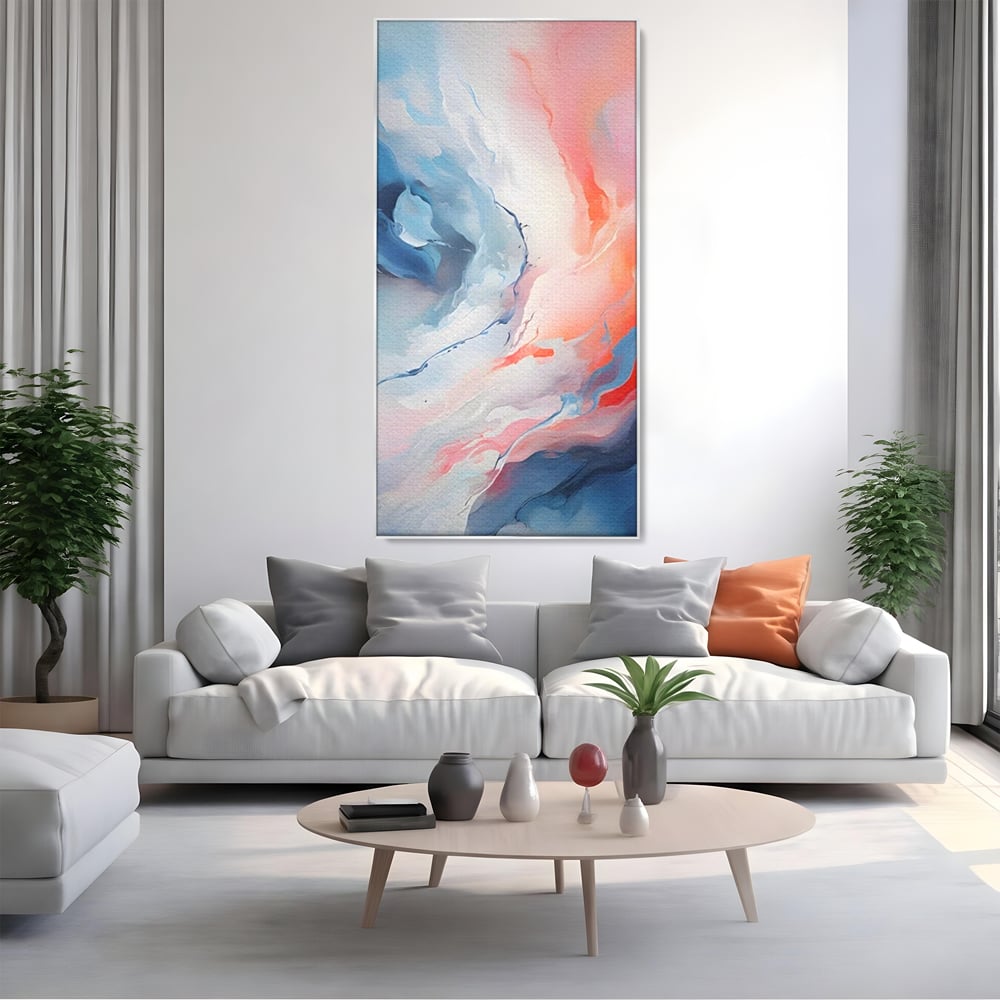 Tablou Canvas Premium LuxCanva® A1644, Pink Contrast , Dormitor, Decorativ, Landscape, Cromatic, Living, Culori Vibrante