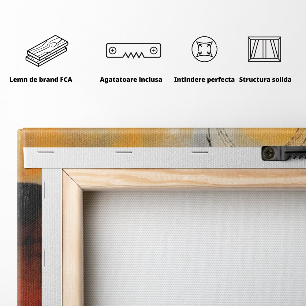Tablou Canvas Premium LuxCanva® A1645, Infinite Flow , Dormitor, Decorativ, Cromatic, Living, Culori Vibrante