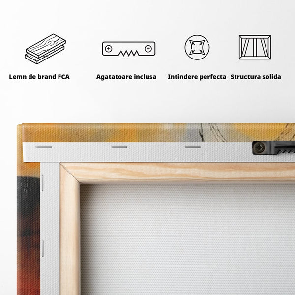 Tablou Canvas Premium LuxCanva® A1645, Infinite Flow , Dormitor, Decorativ, Cromatic, Living, Culori Vibrante