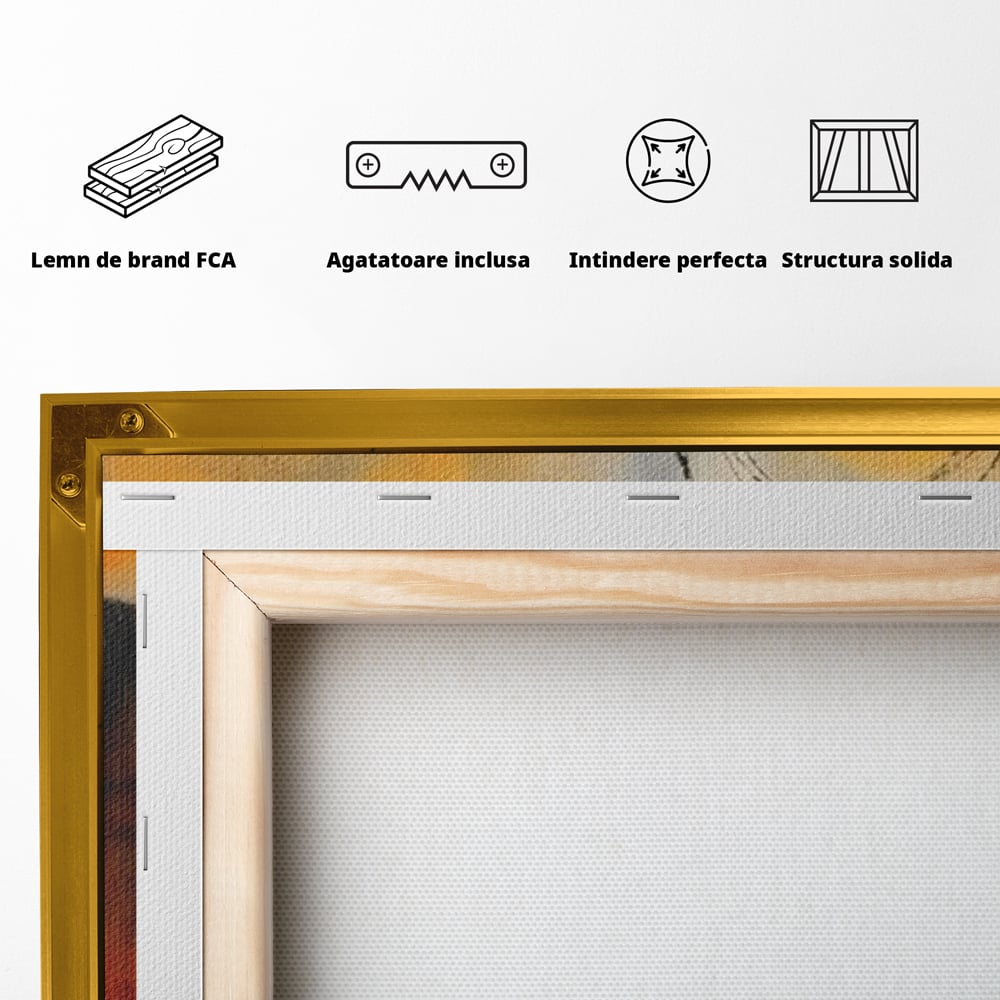 Tablou Canvas Premium LuxCanva® A1645, Infinite Flow , Dormitor, Decorativ, Cromatic, Living, Culori Vibrante