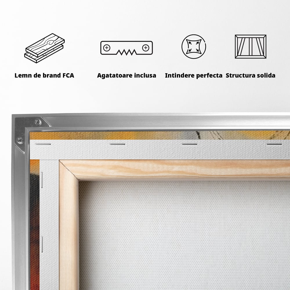 Tablou Canvas Premium LuxCanva® A1645, Infinite Flow , Dormitor, Decorativ, Cromatic, Living, Culori Vibrante