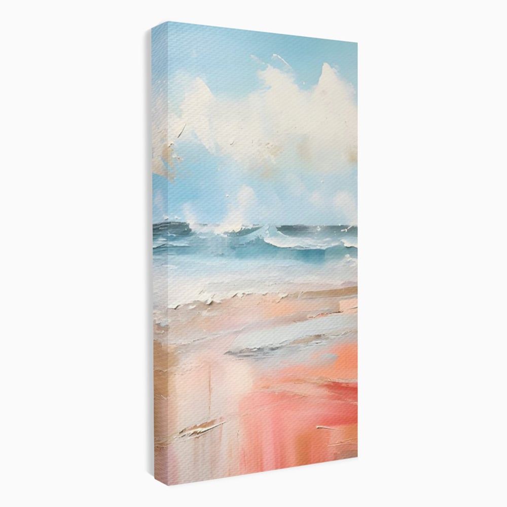 Tablou Canvas Premium LuxCanva® A1646, Sea Abstract , Dormitor, Decorativ, Plaja, Valuri, Living, Culori Vibrante