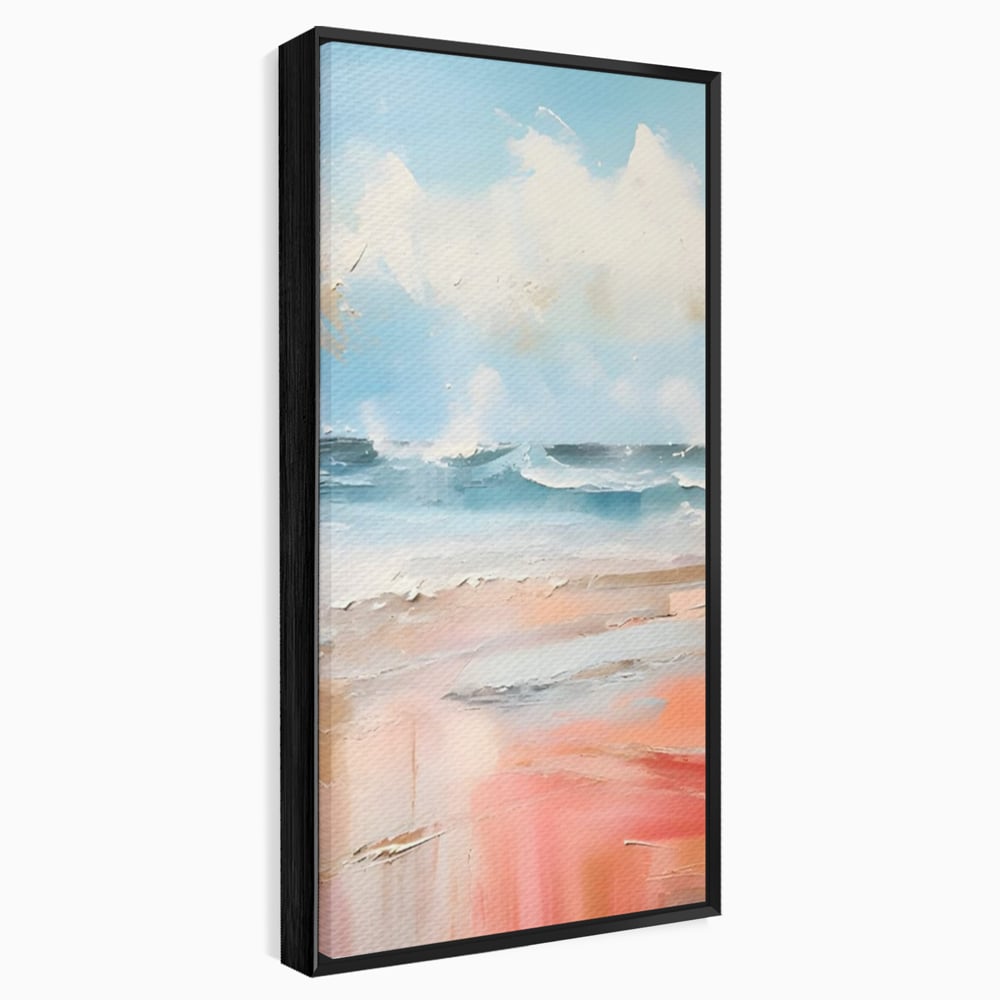 Tablou Canvas Premium LuxCanva® A1646, Sea Abstract , Dormitor, Decorativ, Plaja, Valuri, Living, Culori Vibrante