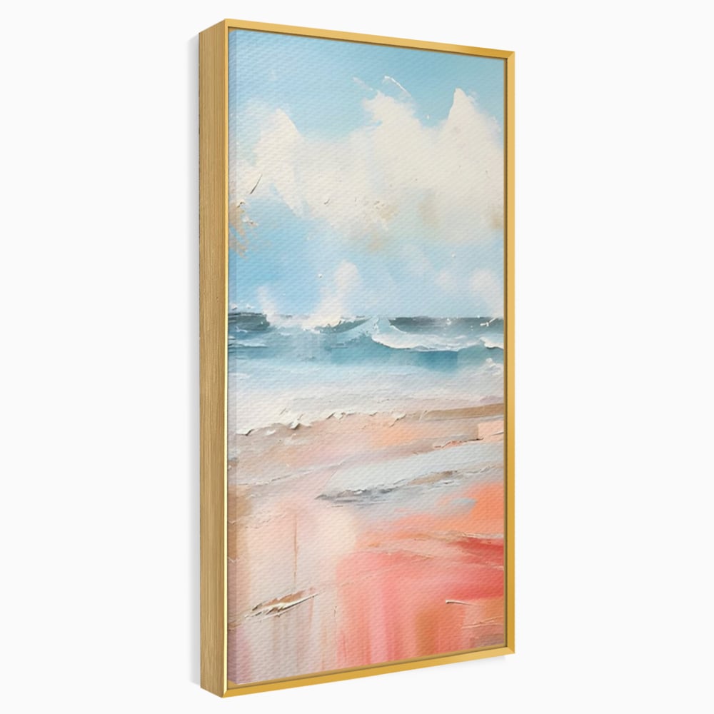 Tablou Canvas Premium LuxCanva® A1646, Sea Abstract , Dormitor, Decorativ, Plaja, Valuri, Living, Culori Vibrante