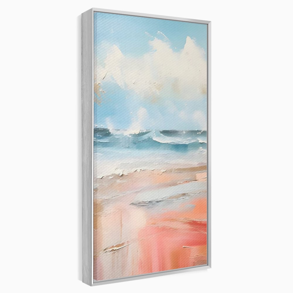 Tablou Canvas Premium LuxCanva® A1646, Sea Abstract , Dormitor, Decorativ, Plaja, Valuri, Living, Culori Vibrante