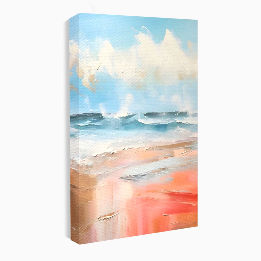 Tablou Canvas Premium LuxCanva® A1646, Sea Abstract , Dormitor, Decorativ, Plaja, Valuri, Living, Culori Vibrante