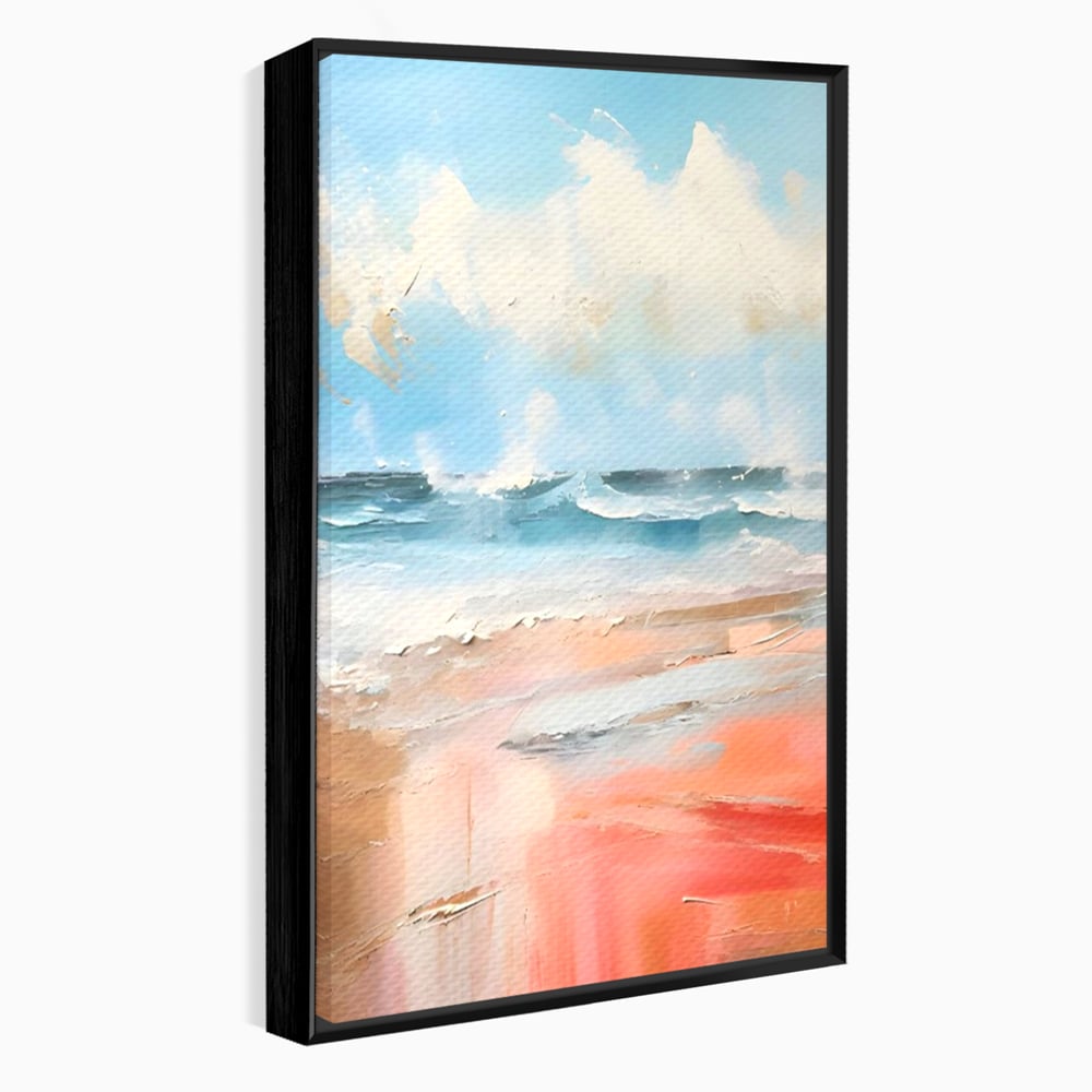 Tablou Canvas Premium LuxCanva® A1646, Sea Abstract , Dormitor, Decorativ, Plaja, Valuri, Living, Culori Vibrante