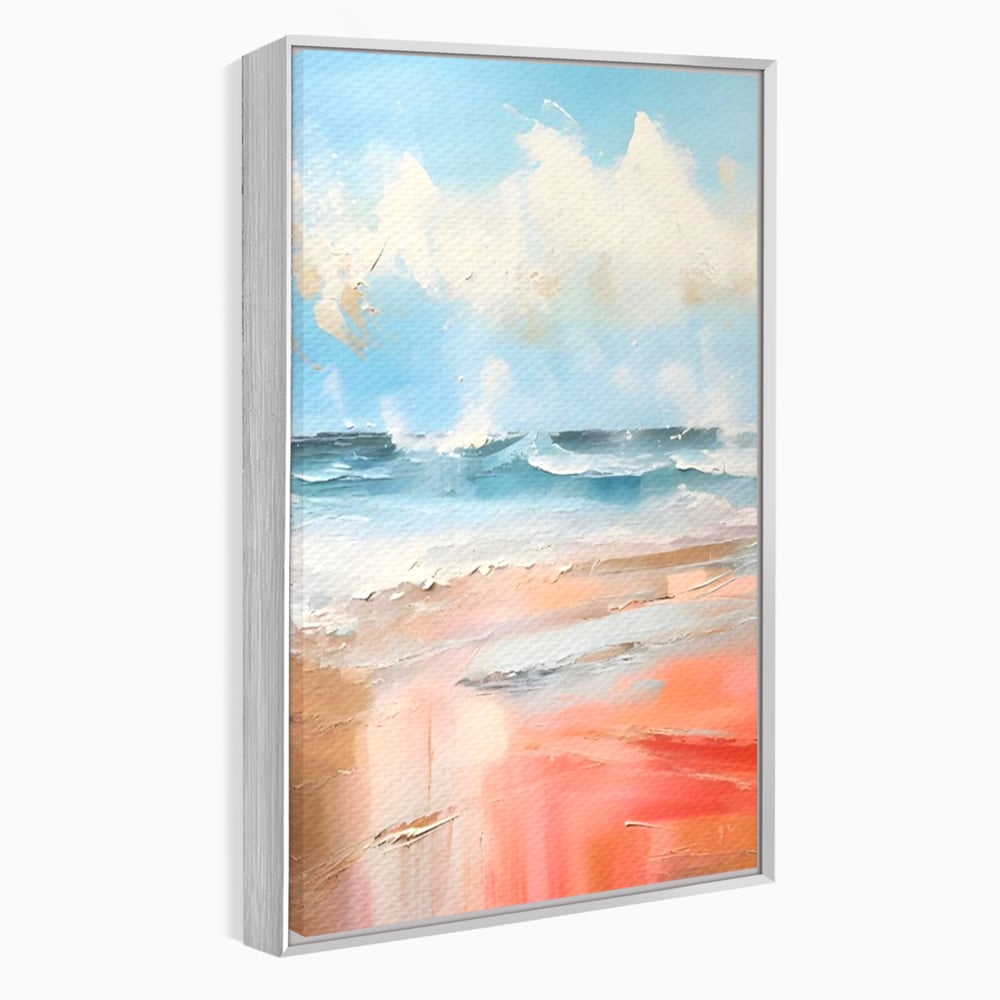 Tablou Canvas Premium LuxCanva® A1646, Sea Abstract , Dormitor, Decorativ, Plaja, Valuri, Living, Culori Vibrante