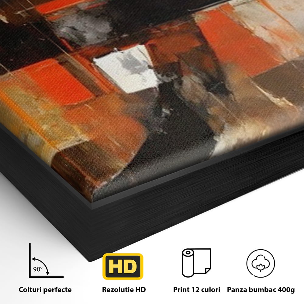 Tablou Canvas Premium LuxCanva® A1648, Geometrie Abstracta , Dormitor, Decorativ, Cromatic, Living, Culori Vibrante