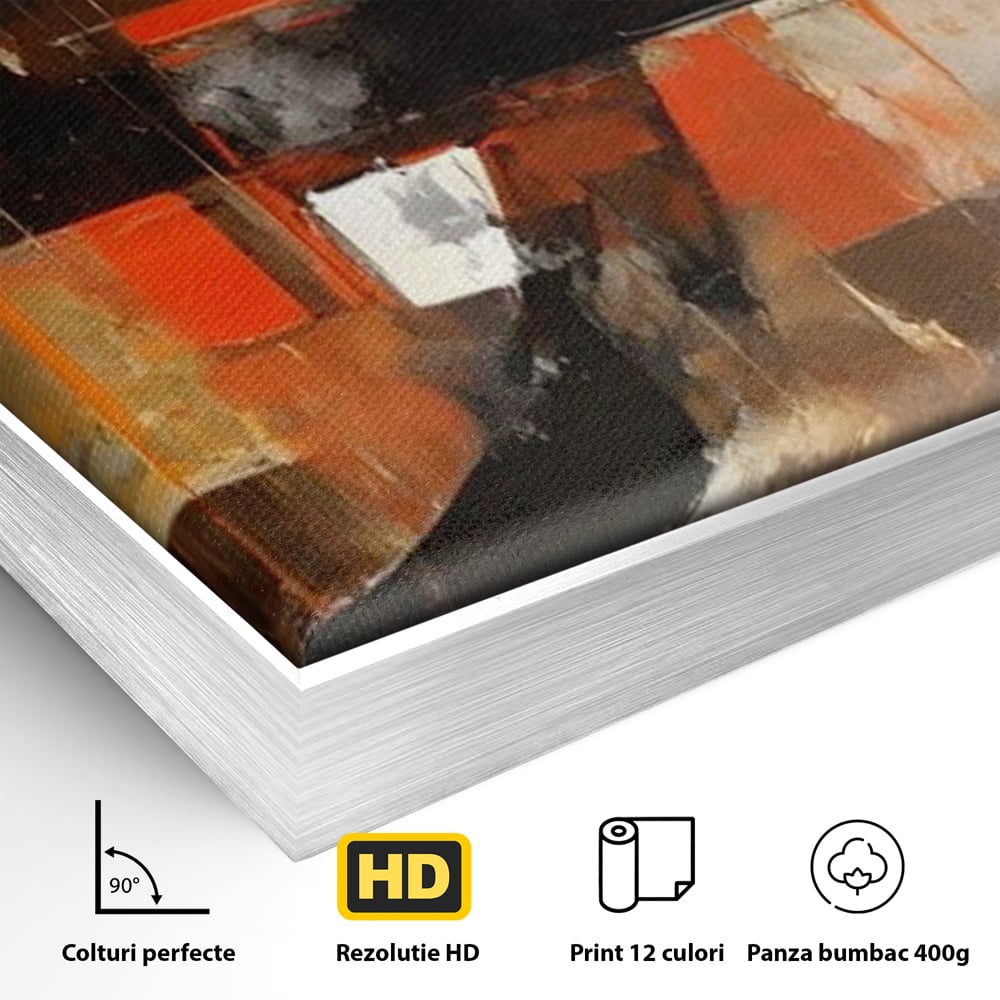 Tablou Canvas Premium LuxCanva® A1648, Geometrie Abstracta , Dormitor, Decorativ, Cromatic, Living, Culori Vibrante