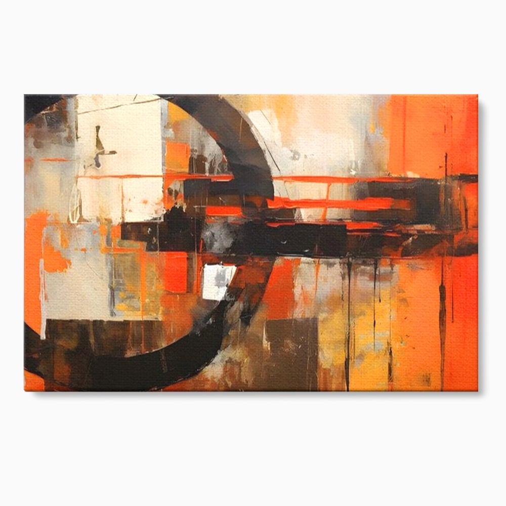 Tablou Canvas Premium LuxCanva® A1648, Geometrie Abstracta , Dormitor, Decorativ, Cromatic, Living, Culori Vibrante