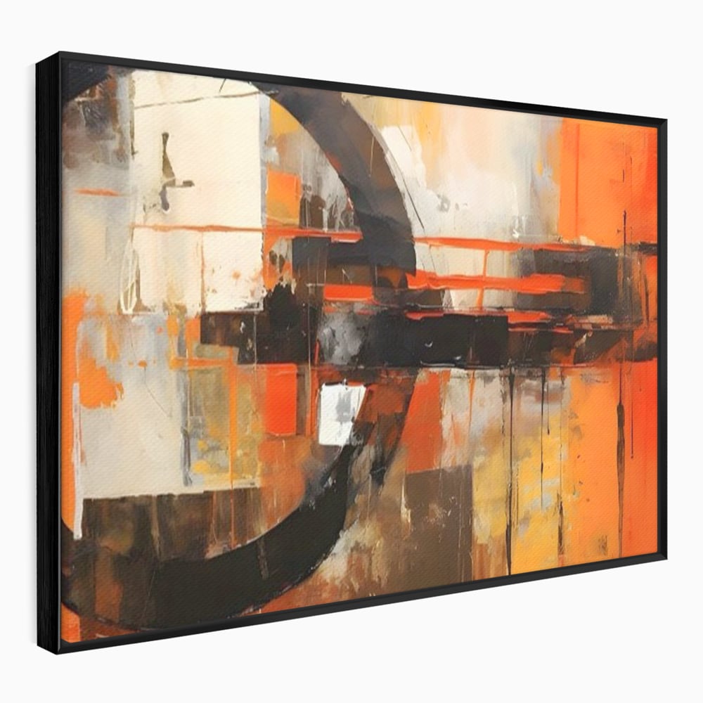 Tablou Canvas Premium LuxCanva® A1648, Geometrie Abstracta , Dormitor, Decorativ, Cromatic, Living, Culori Vibrante