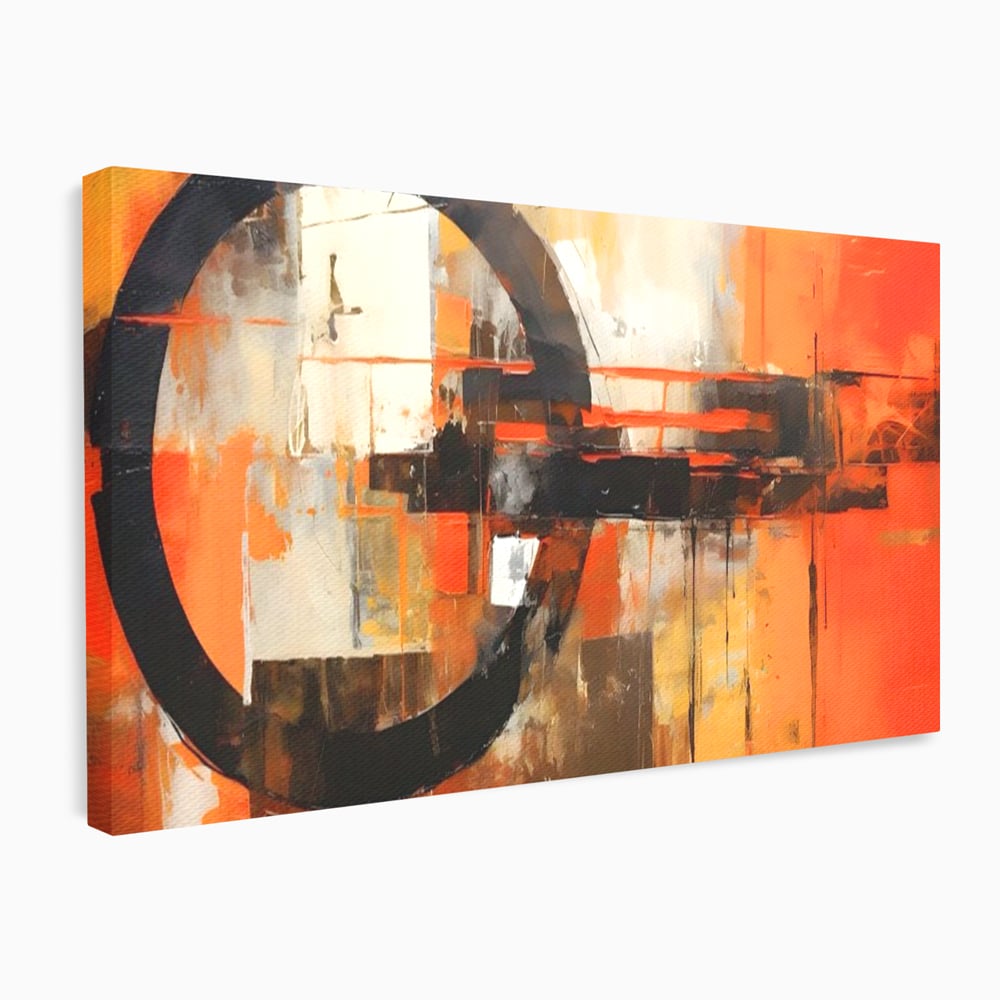 Tablou Canvas Premium LuxCanva® A1648, Geometrie Abstracta , Dormitor, Decorativ, Cromatic, Living, Culori Vibrante