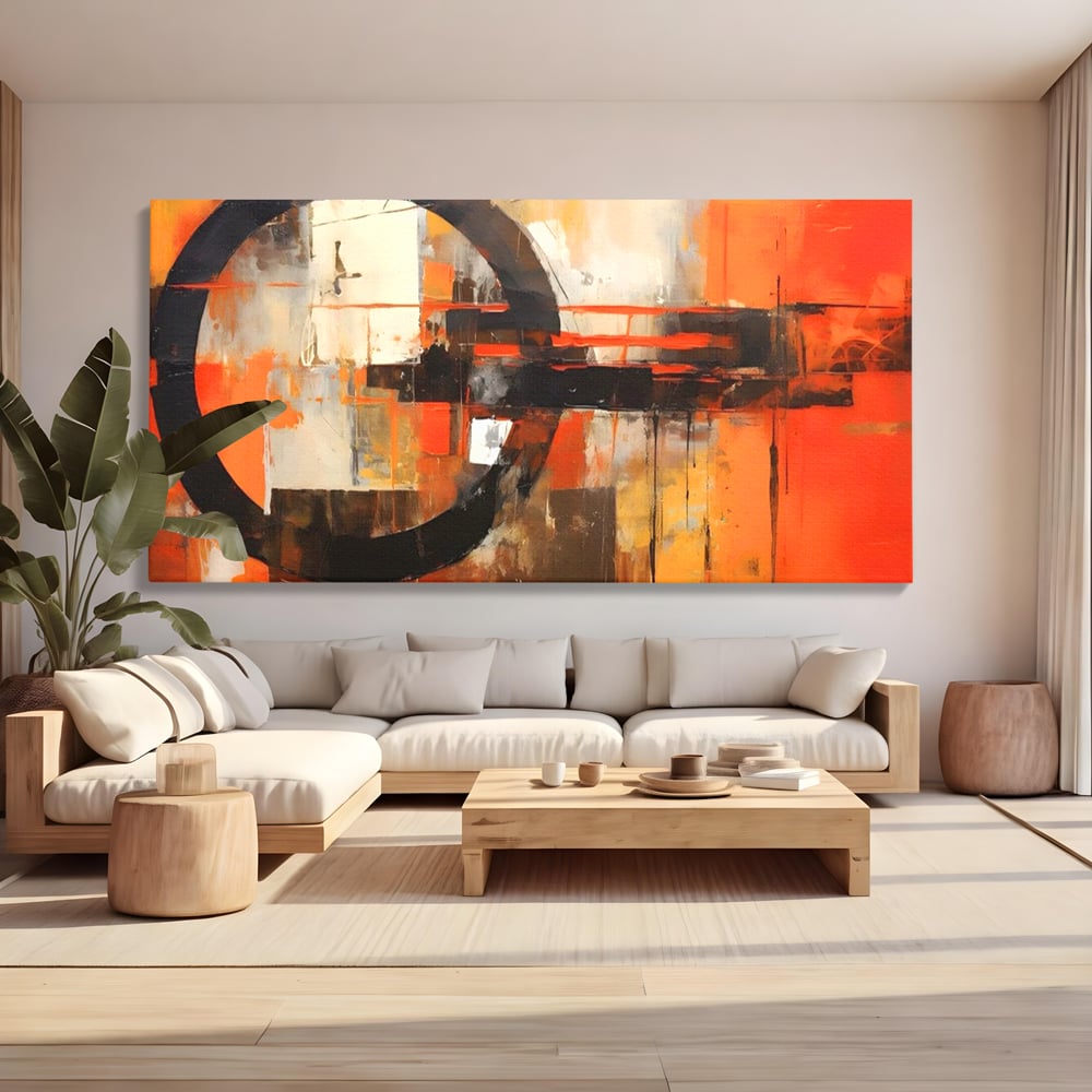 Tablou Canvas Premium LuxCanva® A1648, Geometrie Abstracta , Dormitor, Decorativ, Cromatic, Living, Culori Vibrante