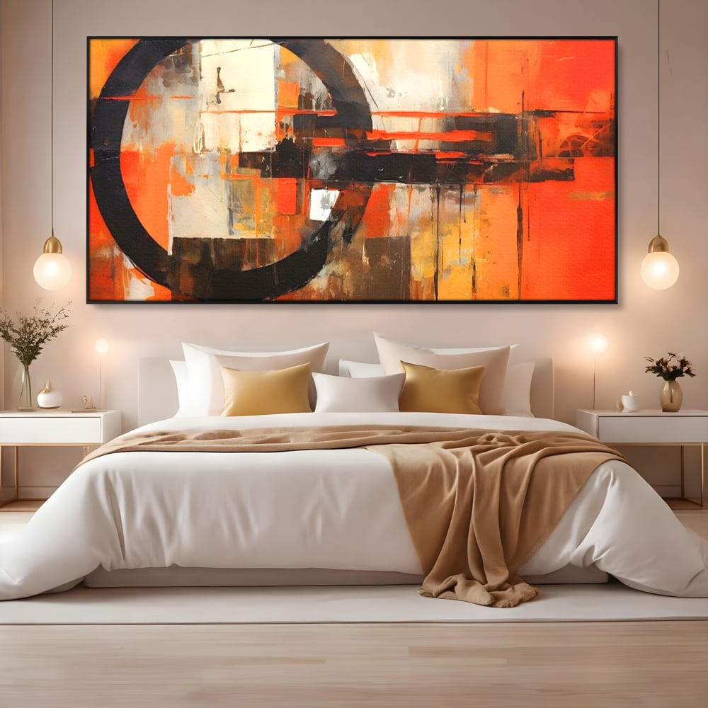 Tablou Canvas Premium LuxCanva® A1648, Geometrie Abstracta , Dormitor, Decorativ, Cromatic, Living, Culori Vibrante