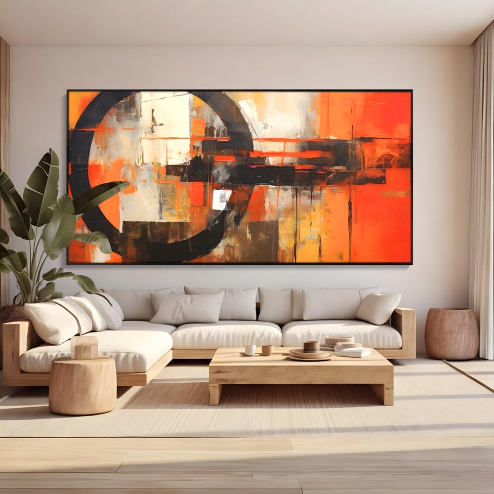 Tablou Canvas Premium LuxCanva® A1648, Geometrie Abstracta , Dormitor, Decorativ, Cromatic, Living, Culori Vibrante