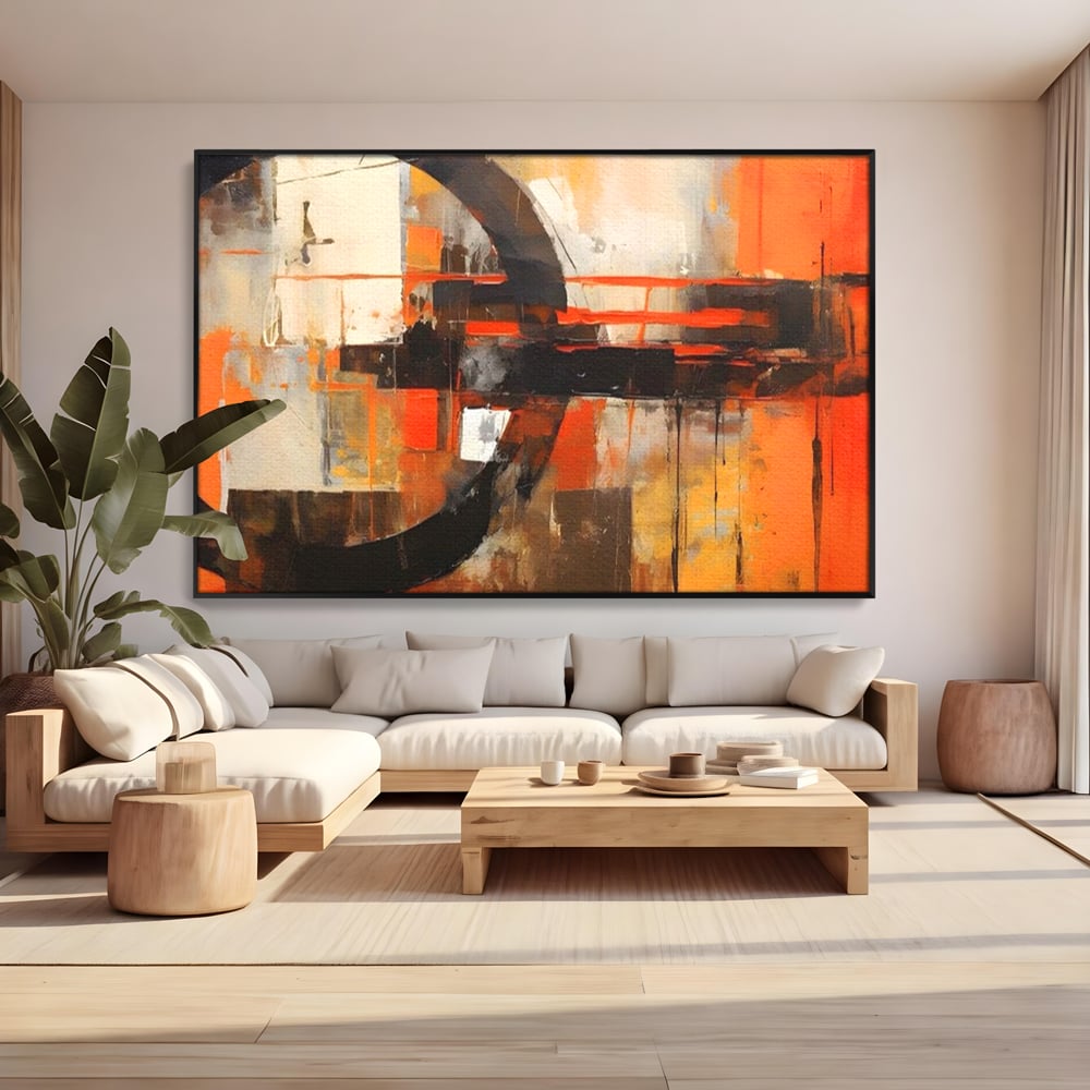 Tablou Canvas Premium LuxCanva® A1648, Geometrie Abstracta , Dormitor, Decorativ, Cromatic, Living, Culori Vibrante