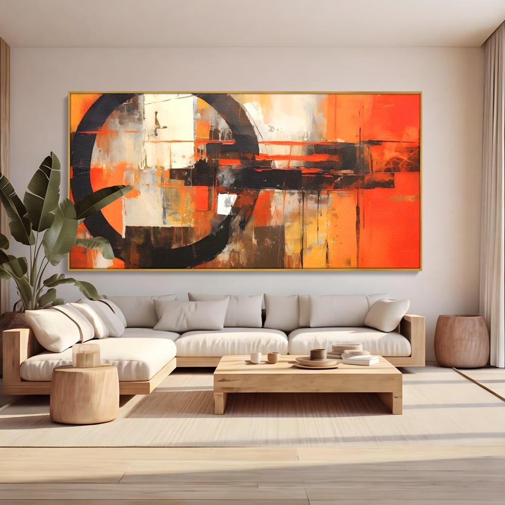 Tablou Canvas Premium LuxCanva® A1648, Geometrie Abstracta , Dormitor, Decorativ, Cromatic, Living, Culori Vibrante