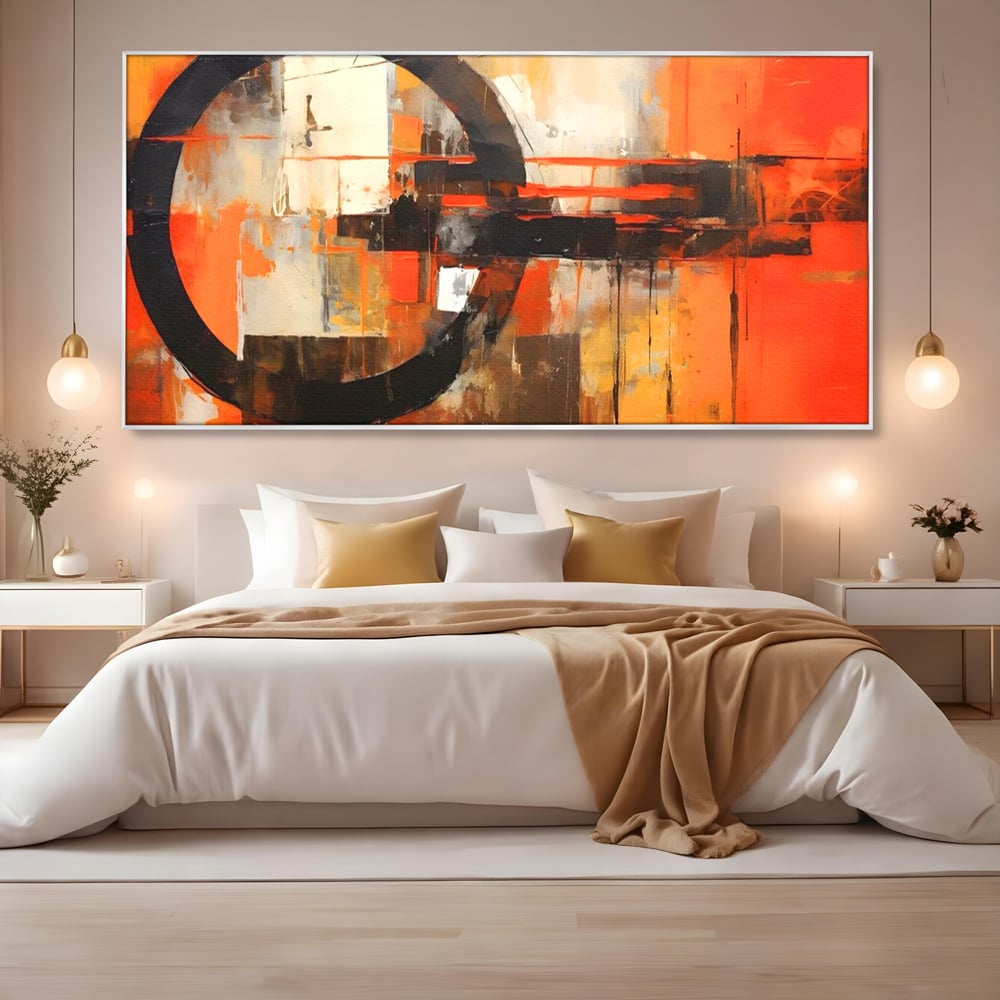 Tablou Canvas Premium LuxCanva® A1648, Geometrie Abstracta , Dormitor, Decorativ, Cromatic, Living, Culori Vibrante