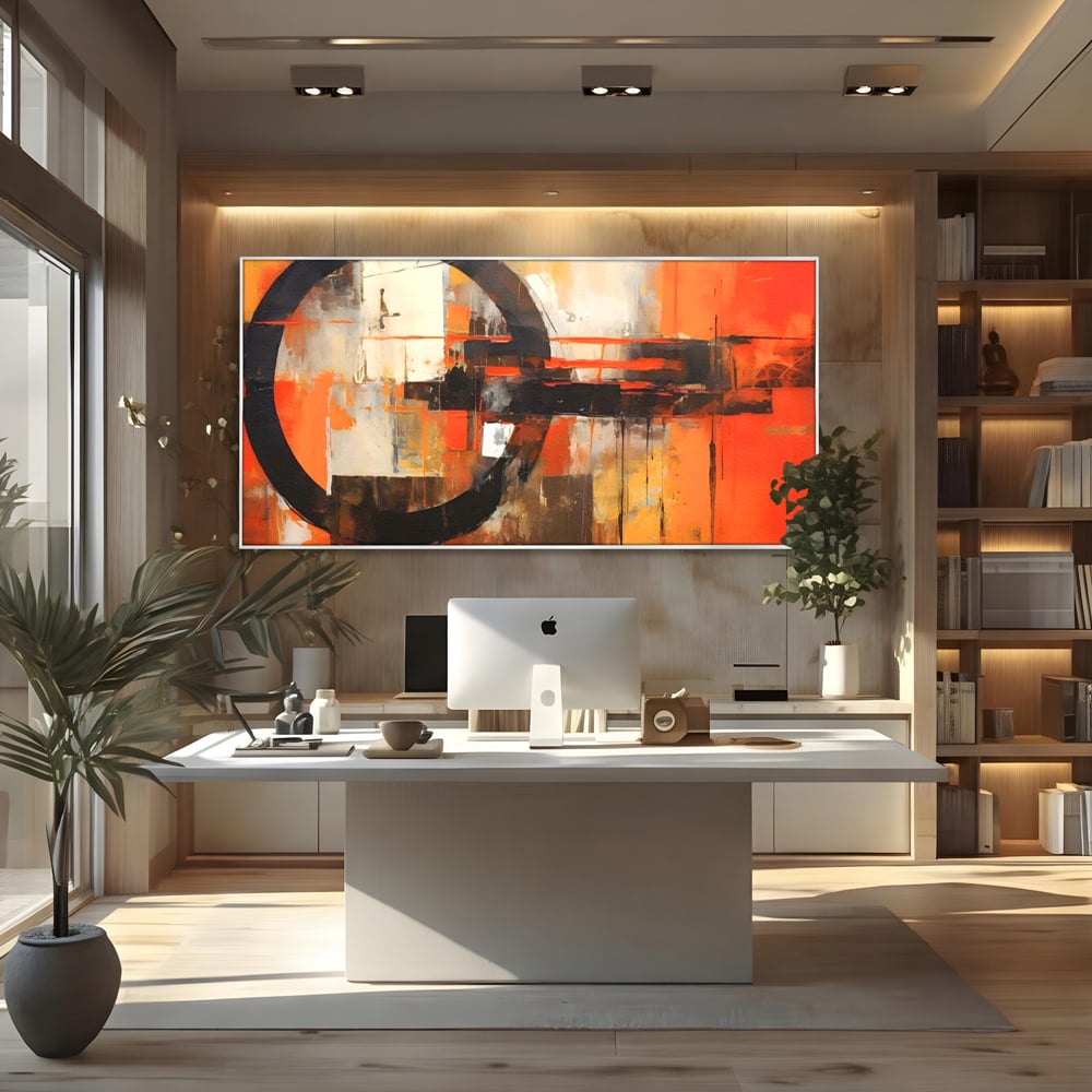 Tablou Canvas Premium LuxCanva® A1648, Geometrie Abstracta , Dormitor, Decorativ, Cromatic, Living, Culori Vibrante