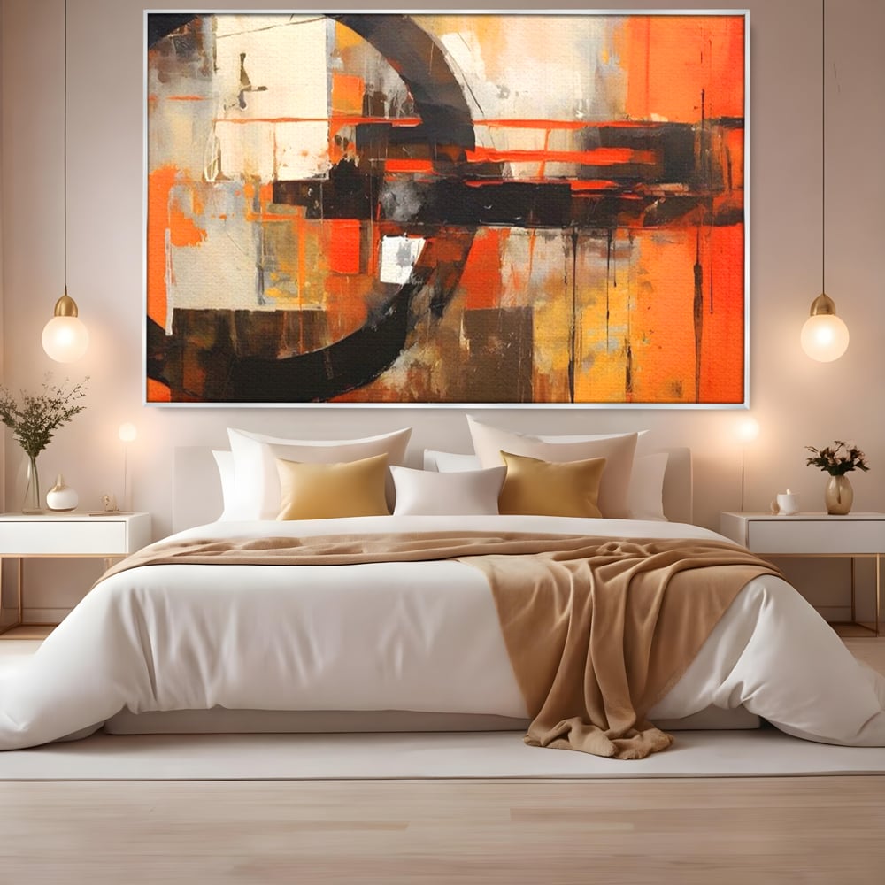 Tablou Canvas Premium LuxCanva® A1648, Geometrie Abstracta , Dormitor, Decorativ, Cromatic, Living, Culori Vibrante