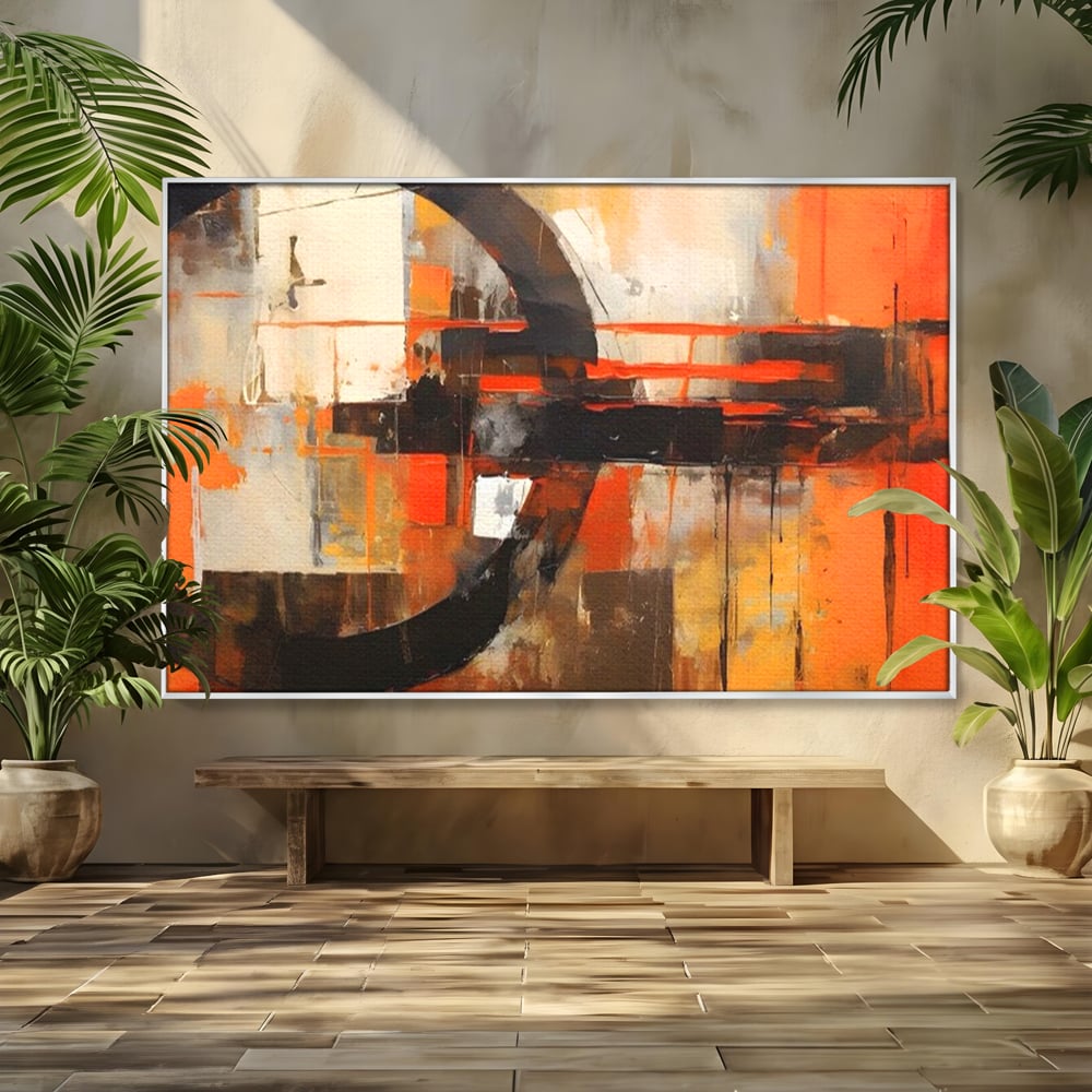 Tablou Canvas Premium LuxCanva® A1648, Geometrie Abstracta , Dormitor, Decorativ, Cromatic, Living, Culori Vibrante