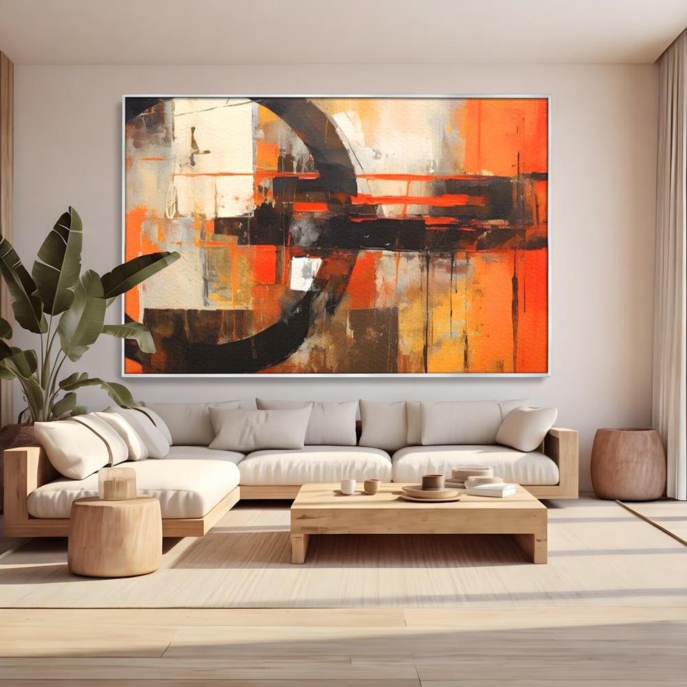 Tablou Canvas Premium LuxCanva® A1648, Geometrie Abstracta , Dormitor, Decorativ, Cromatic, Living, Culori Vibrante