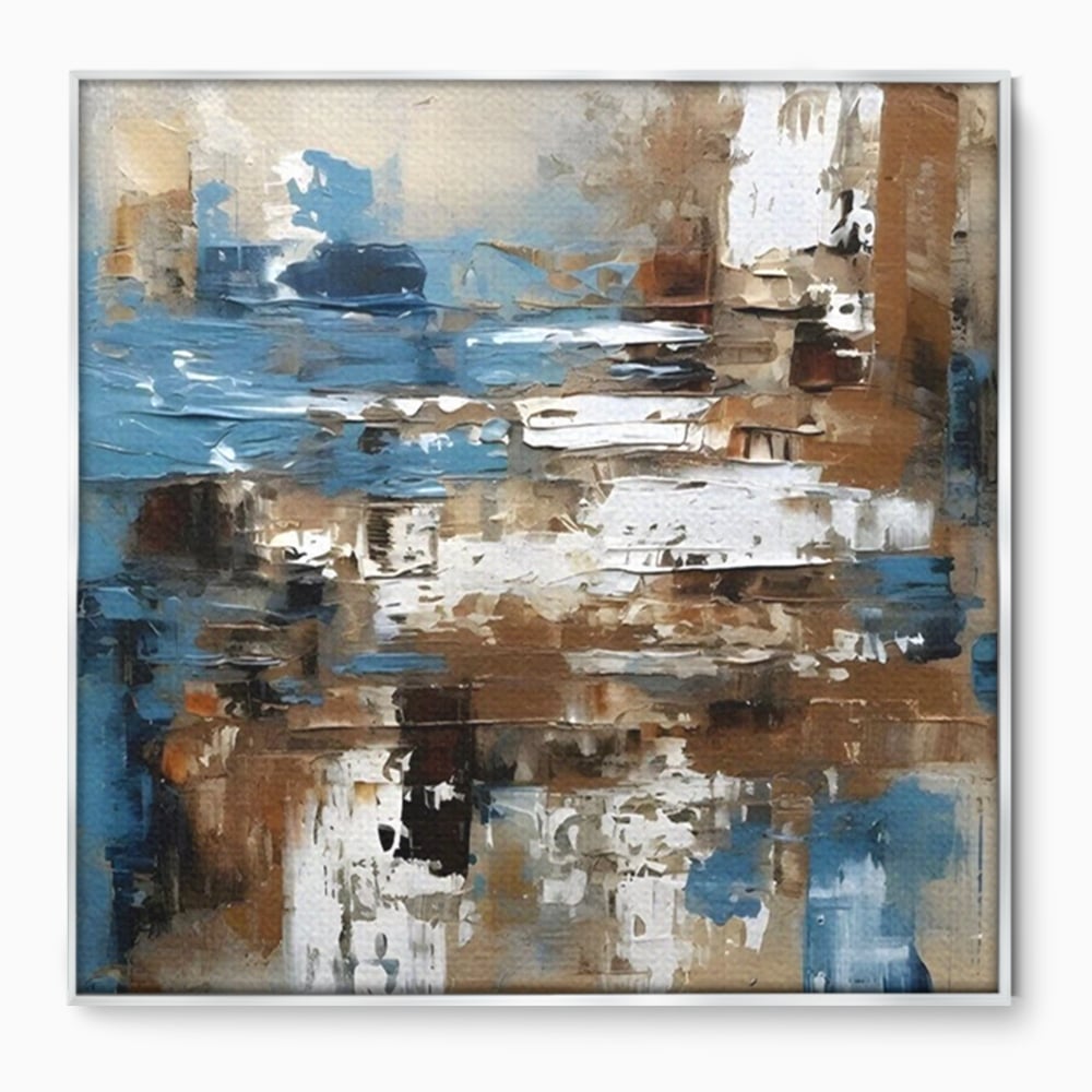 Tablou Canvas Premium LuxCanva® A1650, Painting Brown , Room, Decorativ, Cromatic, Abstract, Living, Culori Vibrante