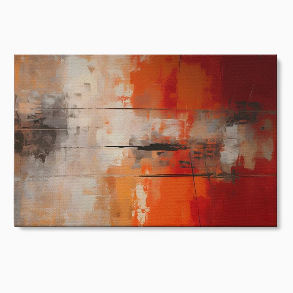 Tablou Canvas Premium LuxCanva® A1651, Linie Neagra , Room, Decorativ, Cromatic, Abstract, Living, Culori Vibrante