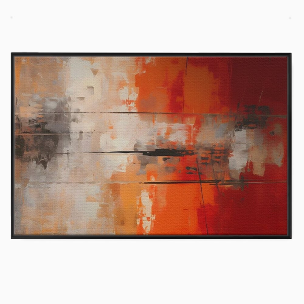 Tablou Canvas Premium LuxCanva® A1651, Linie Neagra , Room, Decorativ, Cromatic, Abstract, Living, Culori Vibrante
