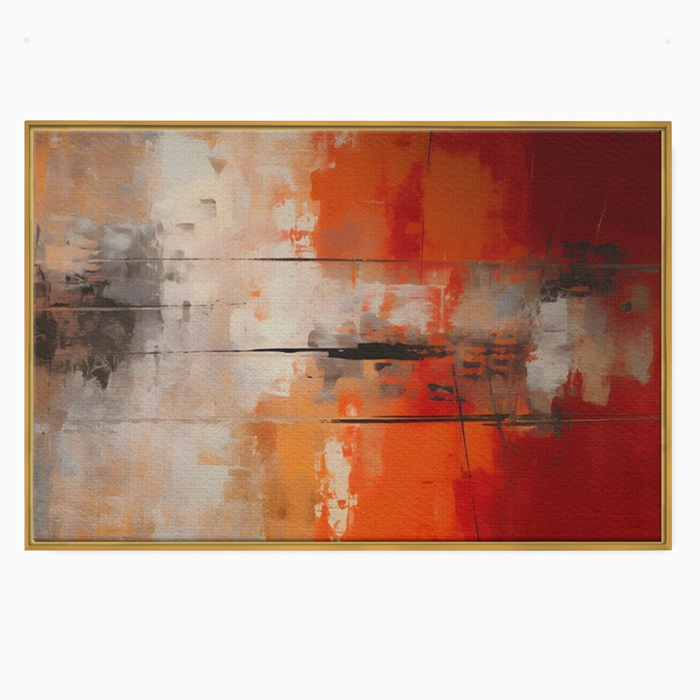 Tablou Canvas Premium LuxCanva® A1651, Linie Neagra , Room, Decorativ, Cromatic, Abstract, Living, Culori Vibrante