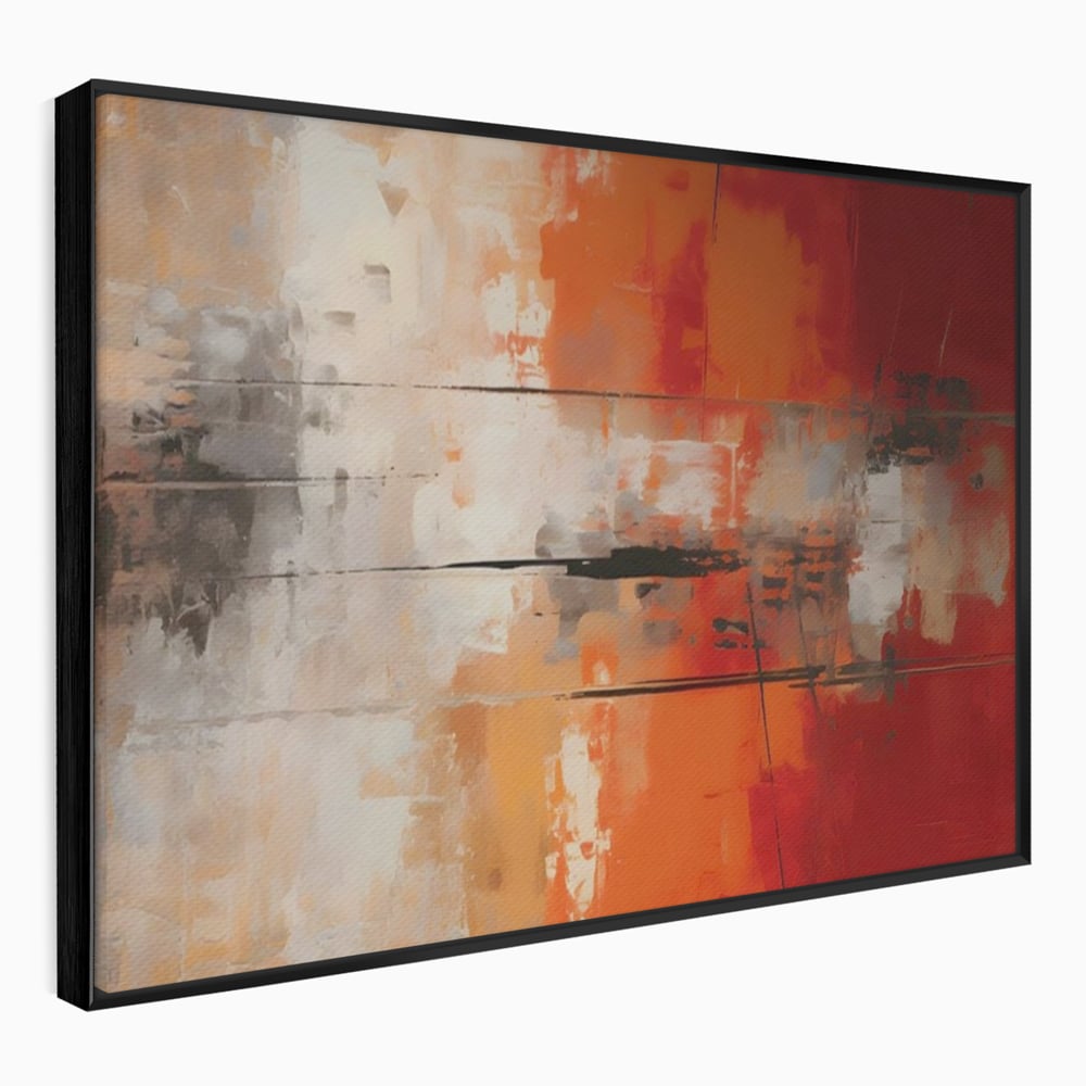 Tablou Canvas Premium LuxCanva® A1651, Linie Neagra , Room, Decorativ, Cromatic, Abstract, Living, Culori Vibrante