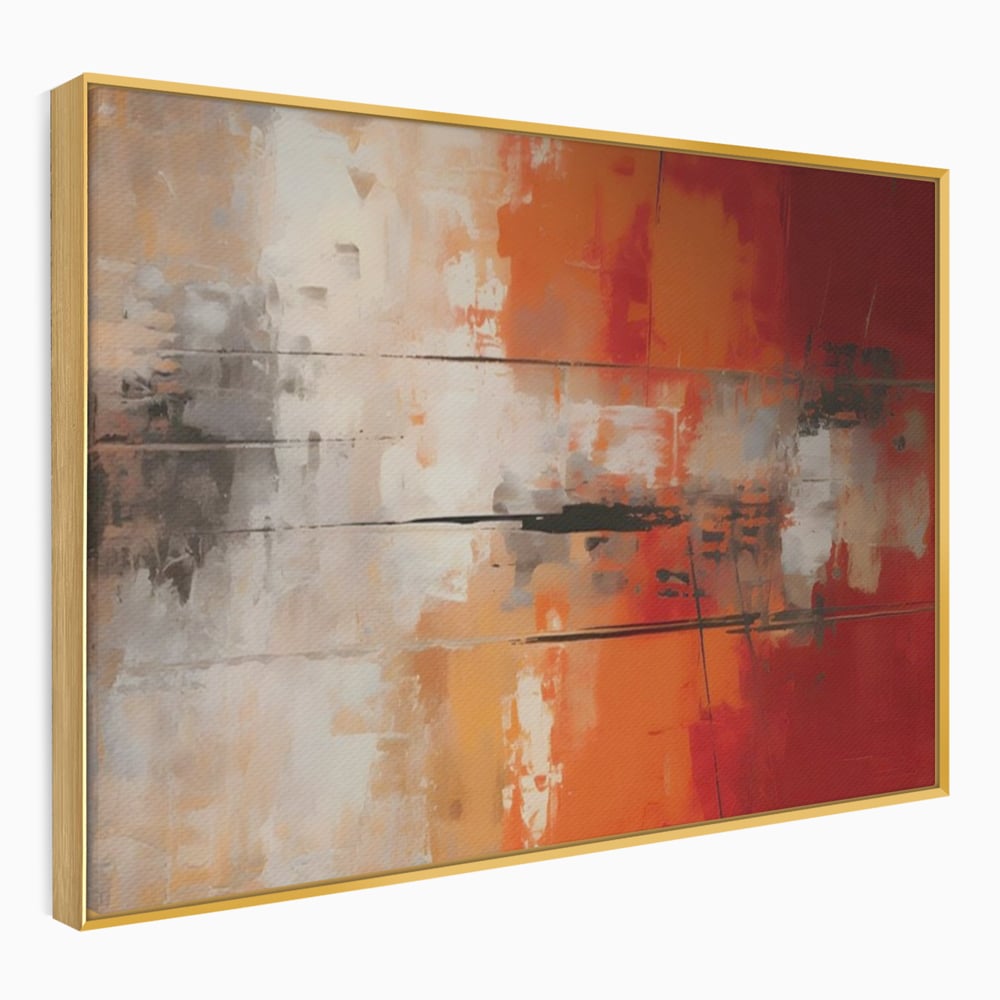Tablou Canvas Premium LuxCanva® A1651, Linie Neagra , Room, Decorativ, Cromatic, Abstract, Living, Culori Vibrante