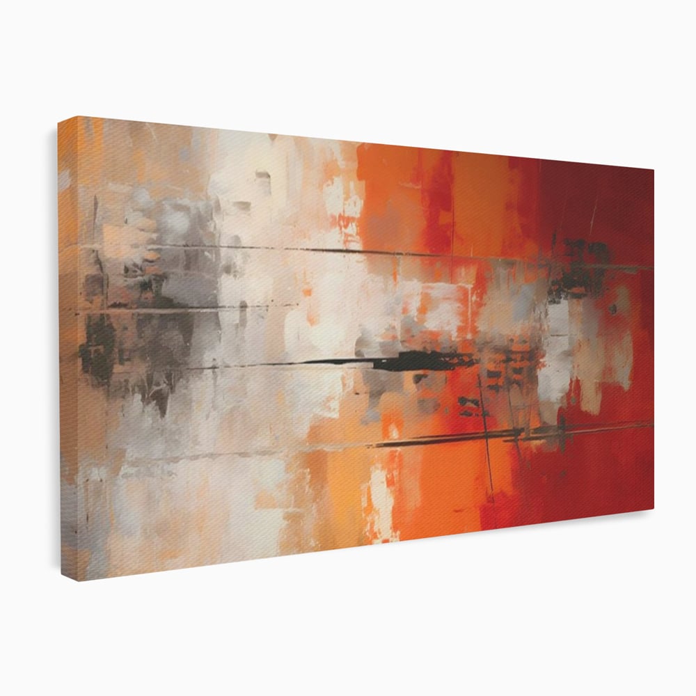 Tablou Canvas Premium LuxCanva® A1651, Linie Neagra , Room, Decorativ, Cromatic, Abstract, Living, Culori Vibrante
