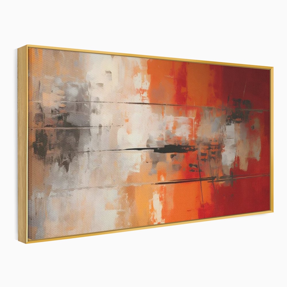 Tablou Canvas Premium LuxCanva® A1651, Linie Neagra , Room, Decorativ, Cromatic, Abstract, Living, Culori Vibrante