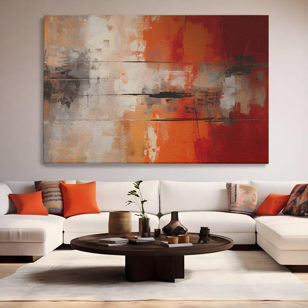 Tablou Canvas Premium LuxCanva® A1651, Linie Neagra , Room, Decorativ, Cromatic, Abstract, Living, Culori Vibrante