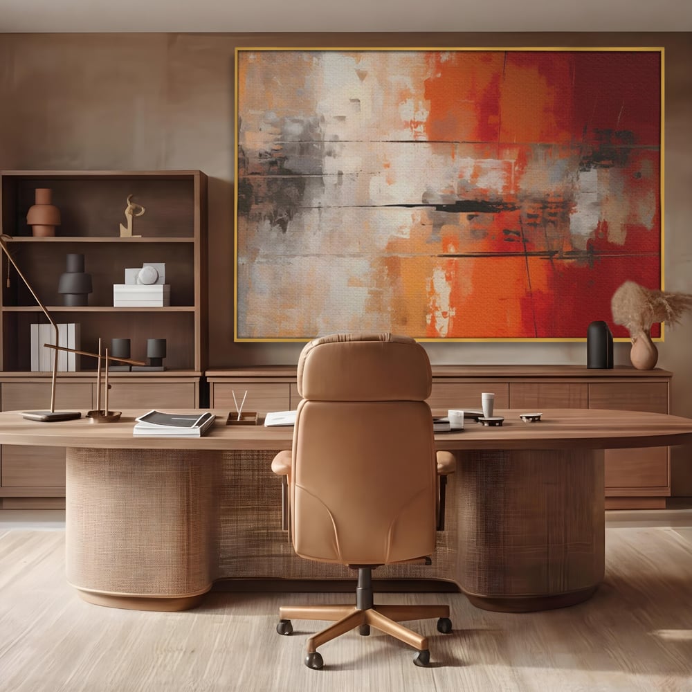 Tablou Canvas Premium LuxCanva® A1651, Linie Neagra , Room, Decorativ, Cromatic, Abstract, Living, Culori Vibrante